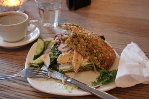 Ciabatta med kylling og tzasiki