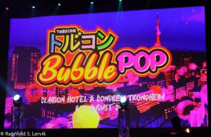 Elektronisk plakat for Torucon 2026 Bubble Pop