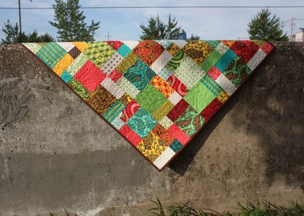 baby patchwork quilt from olivetreetextiles